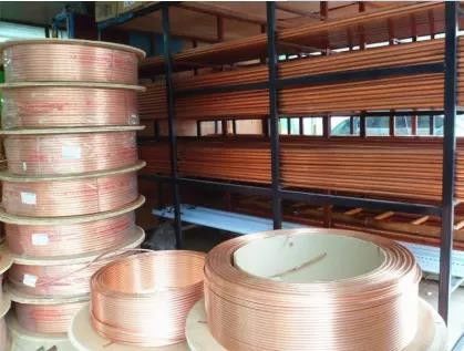 De Rol van de de Buispijp van het Airconditionerkoper 6.35mm 1/4 Duim rond Opgepoetste Buis