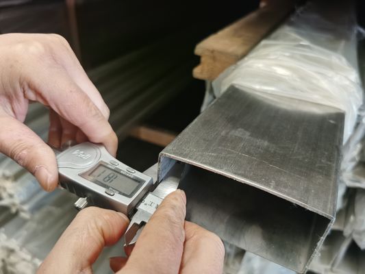 Geborstelde het Roestvrije staal Vierkante Buis van ASTM poetste de A479 Heldere 0.6mm op